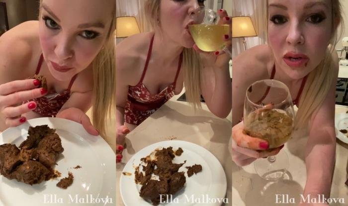 Ella Malova (UltraHD 2K) Scat Ella - Eating drinking Scat, Pee and Vomit [mp4 / 911 MB /  2021]