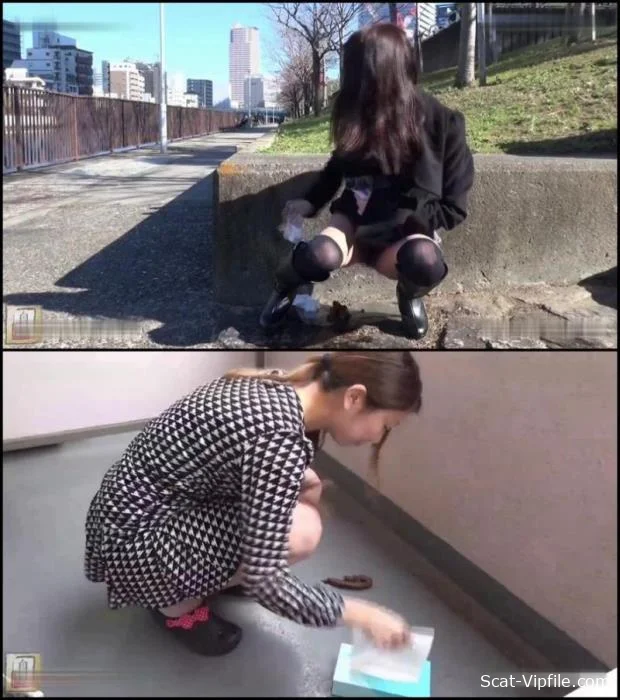 Self filmed girls poop in public places. BFJG-23 Defecation, Jav Scat  [FullHD 1080p]