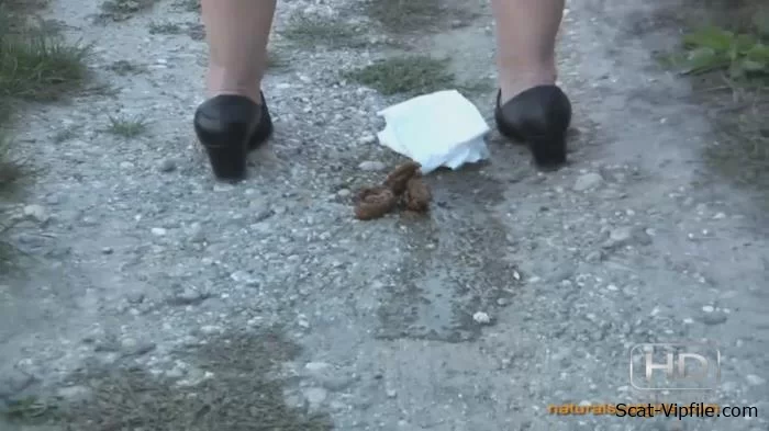OutdoorScat (HD 720p) The woman sat down and took a shit on the street [mp4 / 149 MB /  2024]