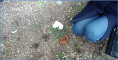 PooAlina's Hardcore Scat Domination and Eating in the Street