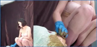 Milana Smelly Dominates and Humiliates Toilet Slave in Russian Scat Fetish video