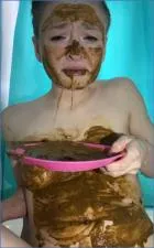 Sexandcandy18's Hardcore Peeing and Enema Fun- Fresh Scat Clip in 2K