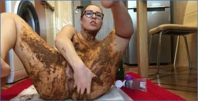 Ella Gilbert's Extreme Body and Face Smearing POV with Big Ass in a Humiliation and Scat Fetish video