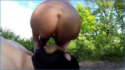 Scat Desire Takes Enema Outdoors in Hardcore Solo Farting and Masturbation