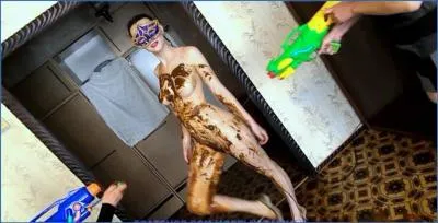 ModelNatalya94 Enema Orgy with Facesitting and Smearing - Russian