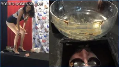 Stupid Slaves Dominates with Vomit and Facesitting in Extreme Femdom