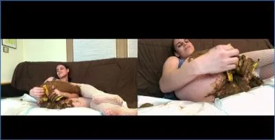 Emily Milk's Filthy Kaviar Feast on Toilet - Scat/Copro Porn Show