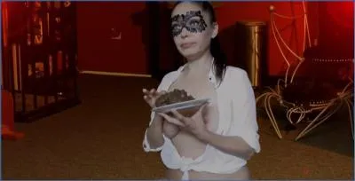 Scatlina Prolapses and Devours Her Own Enormous Shit - Solo Shitting