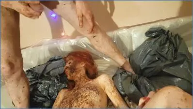 Astra Celestial in Christmas Shitty Massacre Part 8 with Lesbian mess and Shitting