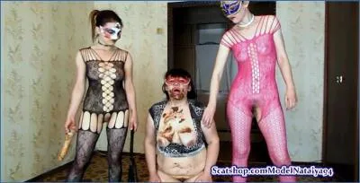 Lesbian Pooping with ModelNatalya94 as Olga Serves Alice and Caroline in Kinky Fetish