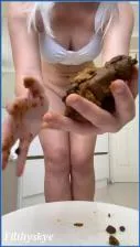 Filthy Skye's Hardcore Tentacle Dildo and Thick Poop Release