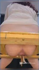 Scat POV with Domina Marbella in a Femdom Store show- Open Your Mouth for Poo