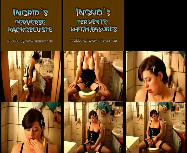Ingrid's German Scat Nasty Fun: Smearing, Eating, and Defecating