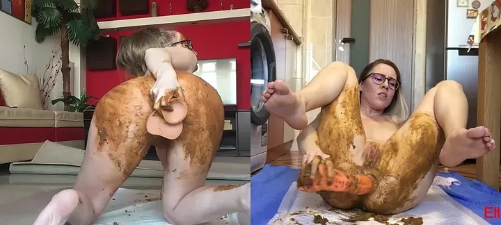 Ella Gilbert and Josslyn Kane Share a Wild Lesbian Scat Mess